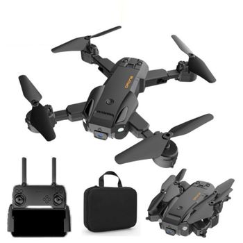 Dron Q6 Con Cámara Única 4k, Cuadricóptero Plegable (3 Baterías - Duración De La Batería: 15 Min - Negro)