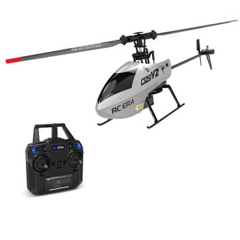 Helicóptero De Control Remoto C129 V2, Juguete De Drones Para Niños (2 Baterías - Vida Útil De La Batería: 15 Minutos - Gris)