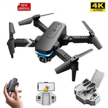 Mini Dron Plegable Ky910 Con Una Sola Cámara 4k (2 Baterías - Duración De La Batería: 12 Min - Negro)