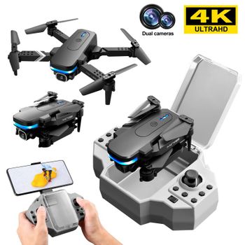 Mini Dron Plegable Ky910 Con Cámara Dual 4k (1 Baterías - Duración De La Batería: 12 Min - Negro)