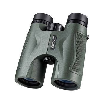 Binoculares 10x42 Verde Oscuro, Adecuados Para Observación De Aves, Acampar Y Viajar, Conector De Trípode Gratis, Doble Mango - Verde