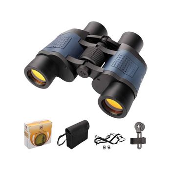 Binoculares 10x50 Para Adultos, Binoculares Compactos Impermeables De Alto Rendimiento Para Observación De Aves, Conciertos Obse - Negro
