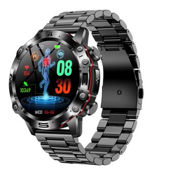 Veanxin Smartwatch 1.43 '' Pantalla Hd Et482 Rastreador De Ejercicios A Prueba De Agua-negro