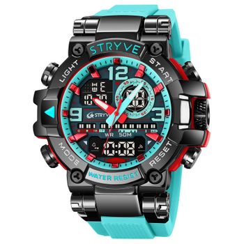 Veanxin Smartwatch Colorido Luminoso Electrónico Impermeable Reloj Deportivo -azul