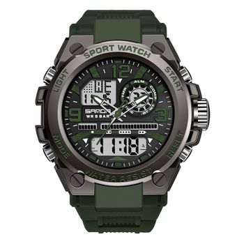Veanxin Reloj Deportivo Impermeable Multifuncional Para Hombre -verde