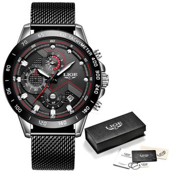 Veamxin Reloj Deportivo Luminoso Para Hombre Con Movimiento De Cuarzo Para Exteriores, Color Negro