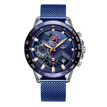 Veamxin Reloj Deportivo Luminoso Para Hombre Con Movimiento De Cuarzo Para Exteriores -azul