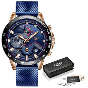 Veamxin Reloj Deportivo Luminoso Para Hombre Con Movimiento De Cuarzo Para Exteriores -azul