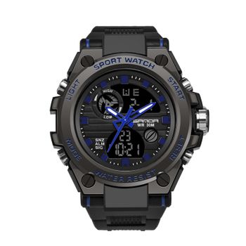 Veanxin Relojes Para Hombre Reloj Deportivo Con Alarma Led Impermeable -negro