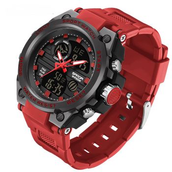 Veanxin Relojes Para Hombre Reloj De Pulsera Deportivo Con Alarma Led Impermeable -rojo