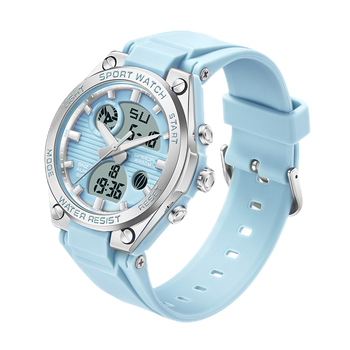 Veanxin Reloj Deportivo Electrónico Impermeable Y Resistente A Caídas Para Mujer -azul