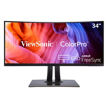 Viewsonic Vp Series Vp3481a Pantalla Para Pc 86,4 Cm (34") 3440 X 1440 Pixeles Wide Quad Hd Led Negro