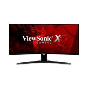 Monitor Led Gaming 34  Viewsonic Vx3418-2kpc Curvo Negro