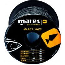 Mares Line Black 16mm 50 Meter