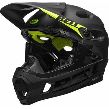 Bell Casco Super Dh Mips Negro Mate-amarillo Fluor