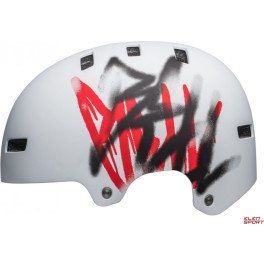 Bell Local Matte White Scribble L - Casco Ciclismo