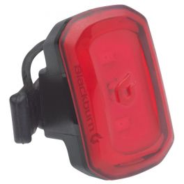 Luz roja trasera para bicicleta con correa de goma - Cablematic