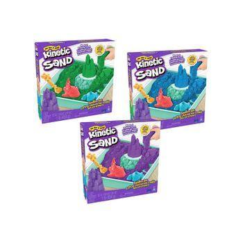 Kinetic Sand Arena Moldeable Morado, Azul O Verde Mod Sdos 26,9x28,3x6,35cm (spin Master - 6067800)