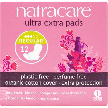 Natracare Compresa Ultra Extra Con Alas 12 Uds