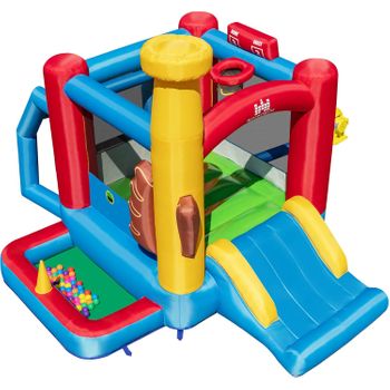 Castillo Hinchable, Castillo Inflable Para Niños Con Piscina Y Pelotas De Mar, Costway 280 X 375 X 249 Cm