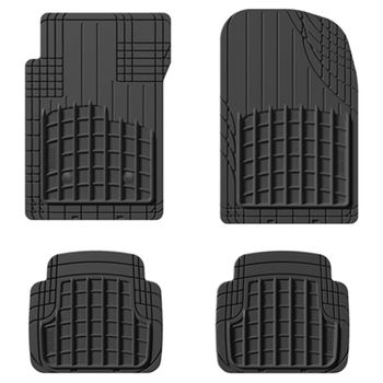 DBS 1763178 Alfombrillas de coche - A medida - Alfombrillas para coche - 3  uds. - Antideslizante - Moqueta en negro 900 g/m² - Aspecto terciopelo 