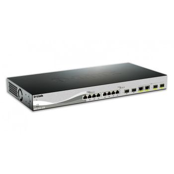 D-link - Dxs-1210-12tc Managed Network Switch L2 10g Ethernet (100/1000/10000) 1u Negro, Plata Switch