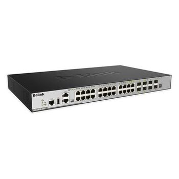 D-link Dgs-3630-28tc, Managed Network Switch, L3, Gigabit Ethernet (10/100/1000), Bidireccional Completo (full Duplex), Montaje En Rack, 1u