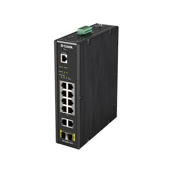 D-link Dis-200g-12ps Switch Gestionado L2 Gigabit Ethernet (10/100/1000) Energía Sobre Ethernet (poe) Negro