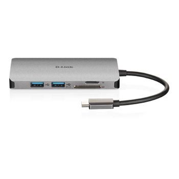 D-link Adaptador Usb-c 6 En 1 Con Lector Tarjetas/suministro