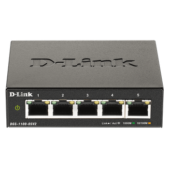 Switch D-link 5 Puertos 10/100/1000 Gestion Easy S