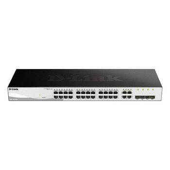 Switch Semigestionable 24 Puertos Gigabit + 4 Puertos Giga Combo D-link