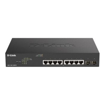 D-link Switch 8 Puertos 10/100/1gbit Poe+ Max W/2 Sfp Easysmart