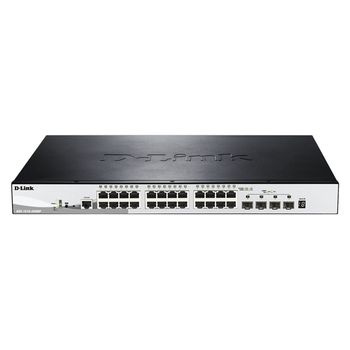 D-link Dgs-1510-28xmp Switch Gestionado L2/l3 Gigabit Ethernet (10/100/1000) Energía Sobre Ethernet (poe) Negro, Gris