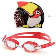 Head Set Gafas-gorro Meteor Character Negro - Rojo