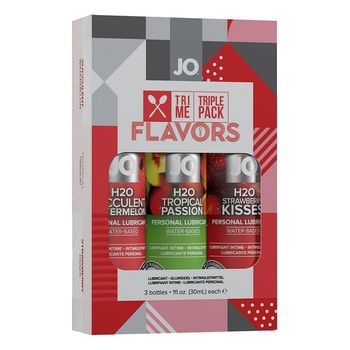 Lubricante Con Sabor Tri Me Flavors System Jo (3 Pcs)