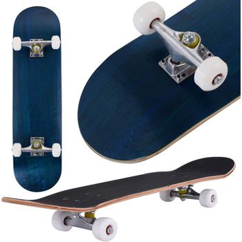 Monopatín Skateboards Longboards Skateboards Para Niños Tablero Madera Arce Costway 79 X 20 Cm Azul