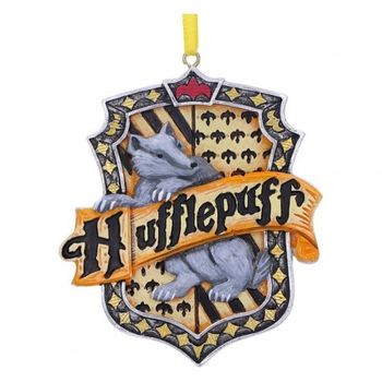 Adorno De Navidad Harry Potter Escudo Hufflepuff