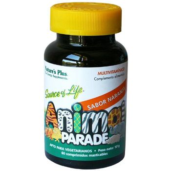 Animal Parade Multiv. Naranja Nature's Plus, 60 Comprimidos