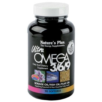 Ultra Omega 3/6/9 Nature's Plus, 90 Perlas
