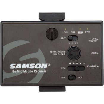 Accesorio Para Sistema Wireless Samson Go Mic Mobile Receiver Only