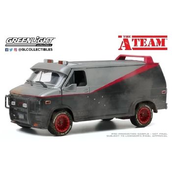 Gmc Vandura Furgoneta Version Tiroteada El Equipo A 1983-87 Escala 1:24 - Greenlight 34-84112