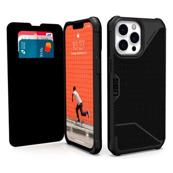 Uag Metropolis Folio Negra (kevlar Black) Carcasa Apple Iphone 13 Pro Max