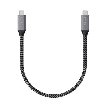 Satechi St-u4c25m Cable Usb 0,25 M Usb4 Gen 3x2 Usb C Negro, Gris