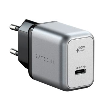 Cargador De Corriente Gan Usb-c Power Delivery 30w Compacto Satechi Gris