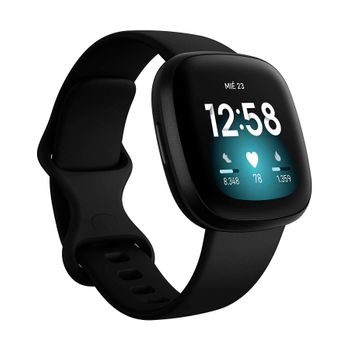 Fitbit Versa 3 Negro/negro Smartwatch Asistentes Google Y Alexa Gps Zona Activa Frecuencia Sueño