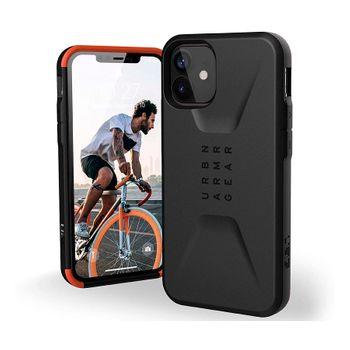 Uag Civilian Negro Carcasa Apple Iphone 12 Mini Resistente