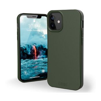 Uag Biodegradable Outback Verde Oliva Carcasa Apple Iphone 12 Mini Resistente