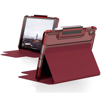 Uag Lucent Rojo (aubergine/dusty Rose) Carcasa Apple Ipad De 10.2" (9a Generación)