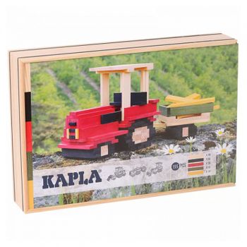 Caja Tractora Kapla 155 Tablones Naturales Y De Colores