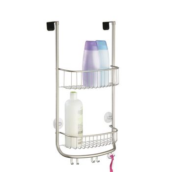 Organizador De Ducha 2 Cestas Colgantes - L 30  X A 16  X H 61  Cm - Plata